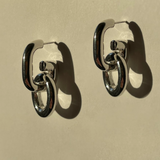 Ruddock-Go-Go-Gogo-Earrings-Hoop-Hoops-Interchangeable-Loop-Link-linked-Drop-Mixed-Metal-Sterling-Silver-18ct-Gold-Plated-Bold-Sculptural-Minimal