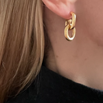 Ruddock-Go-Go-Gogo-Earrings-Hoop-Hoops-Interchangeable-Loop-Link-linked-Drop-Mixed-Metal-Sterling-Silver-18ct-Gold-Plated-Bold-Sculptural-Minimal