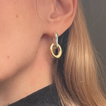 Ruddock-Go-Go-Gogo-Earrings-Hoop-Hoops-Interchangeable-Loop-Link-linked-Drop-Mixed-Metal-Sterling-Silver-18ct-Gold-Plated-Bold-Sculptural-Minimal