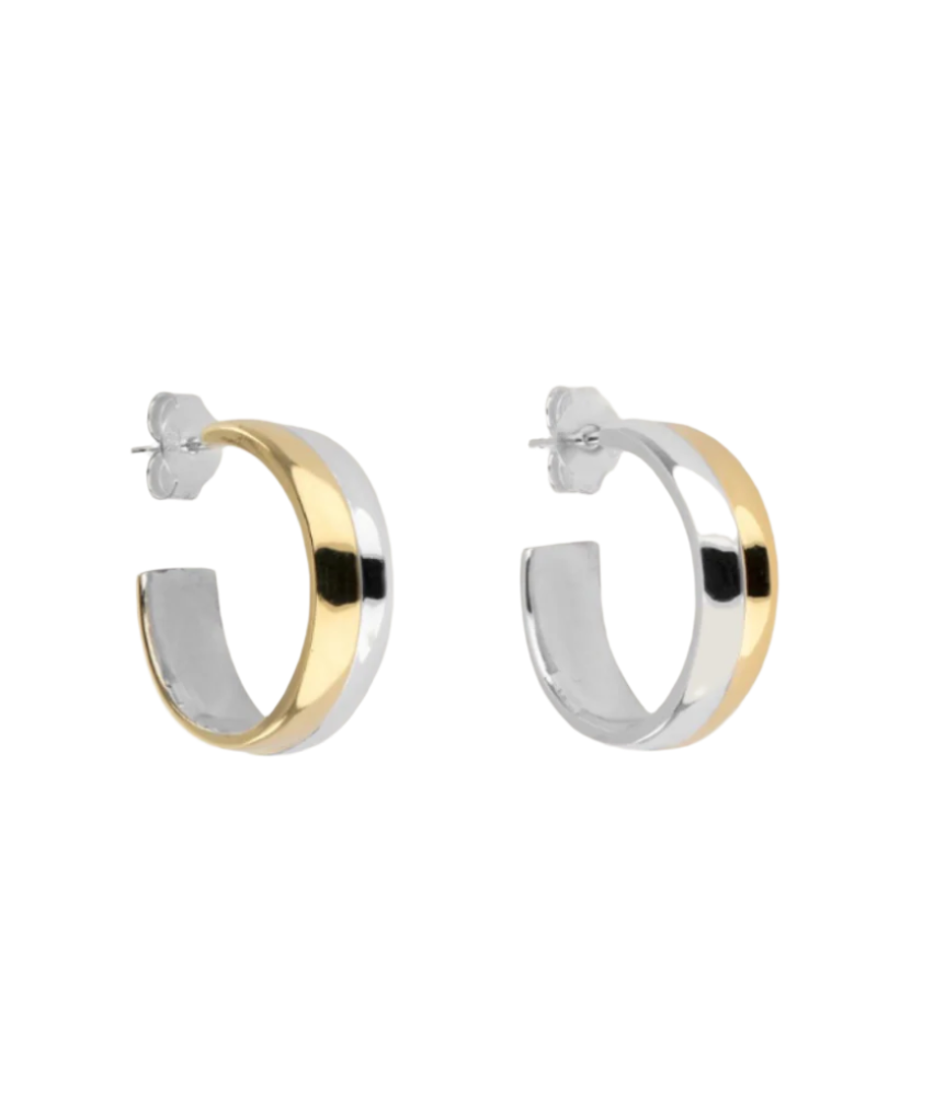 Ruddock-Joan-Hoop-Earrings-Double-Layer-Mixed-Metal-Gold-Plated-Sterling-Silver