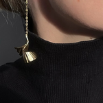 Ruddock-Lois-Dangle-Drop-Gold-Plated-18ct-Chain-Flower-Petal-Earrings-Evening-Delicate