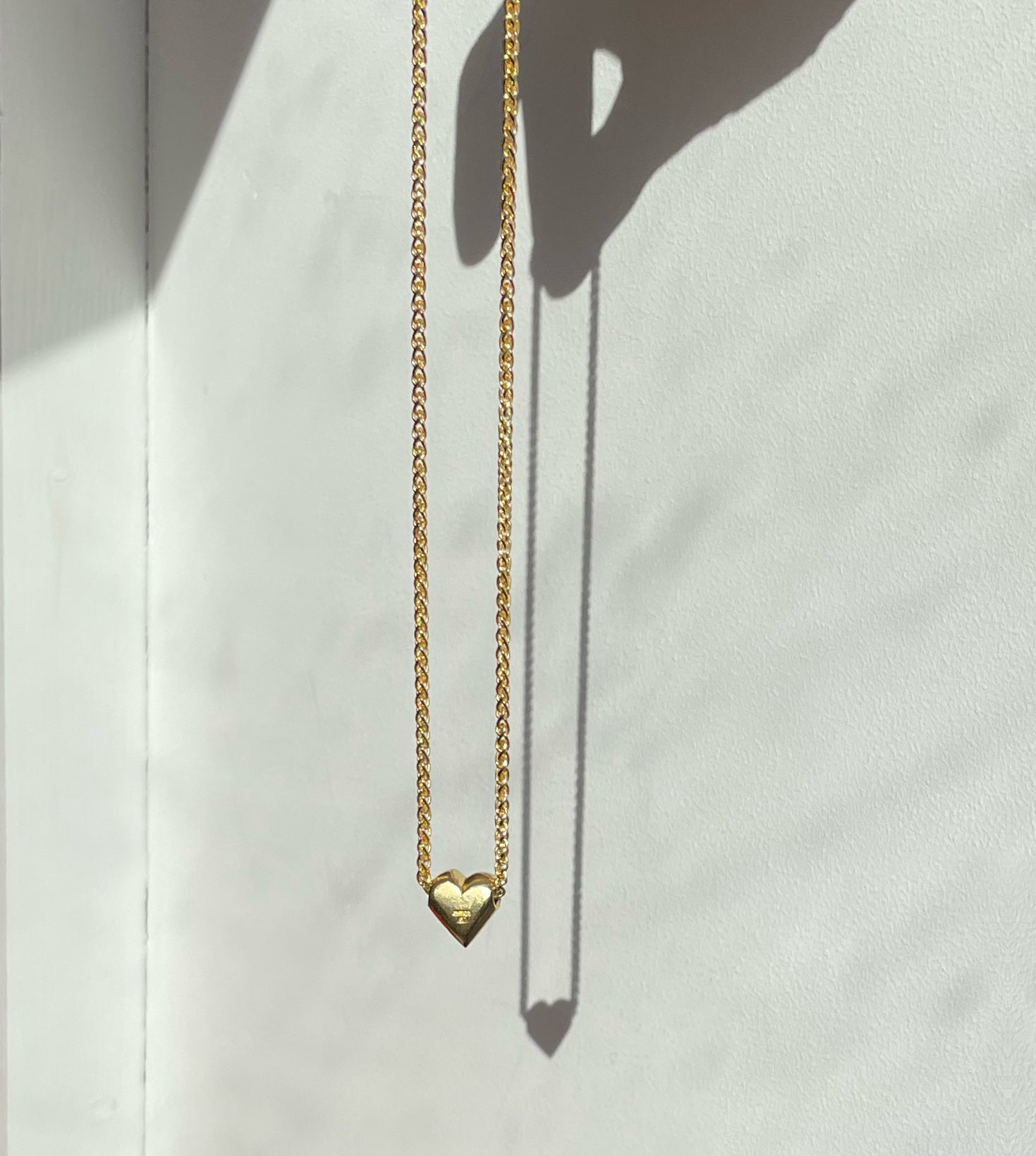 Ruddock-Love-Token-Chunky-Heart-Pendant-Necklace-Textured-18ct-Gold-Plated