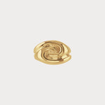 Ruddock-Ravel-riley-statement-cocktail-oversized-ring-fluid-interwoven-bold-chunky-pinky-signet-ring-sculptural-twist-demifine-contemporary-jewellery-golden-18ct-gold-vermeil1