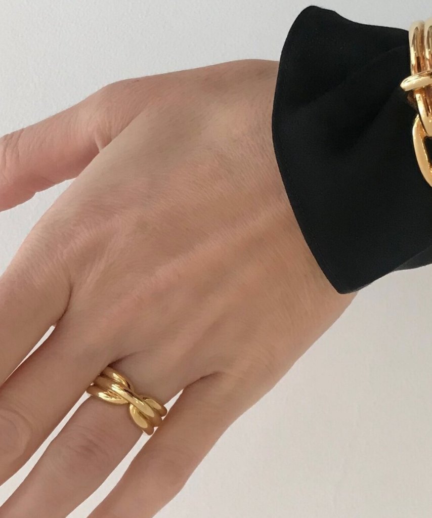 Ruddock-Reyna-Beautiful-chunky-sculptural-statement-ring-sterling-silver-18ct-gold-plated