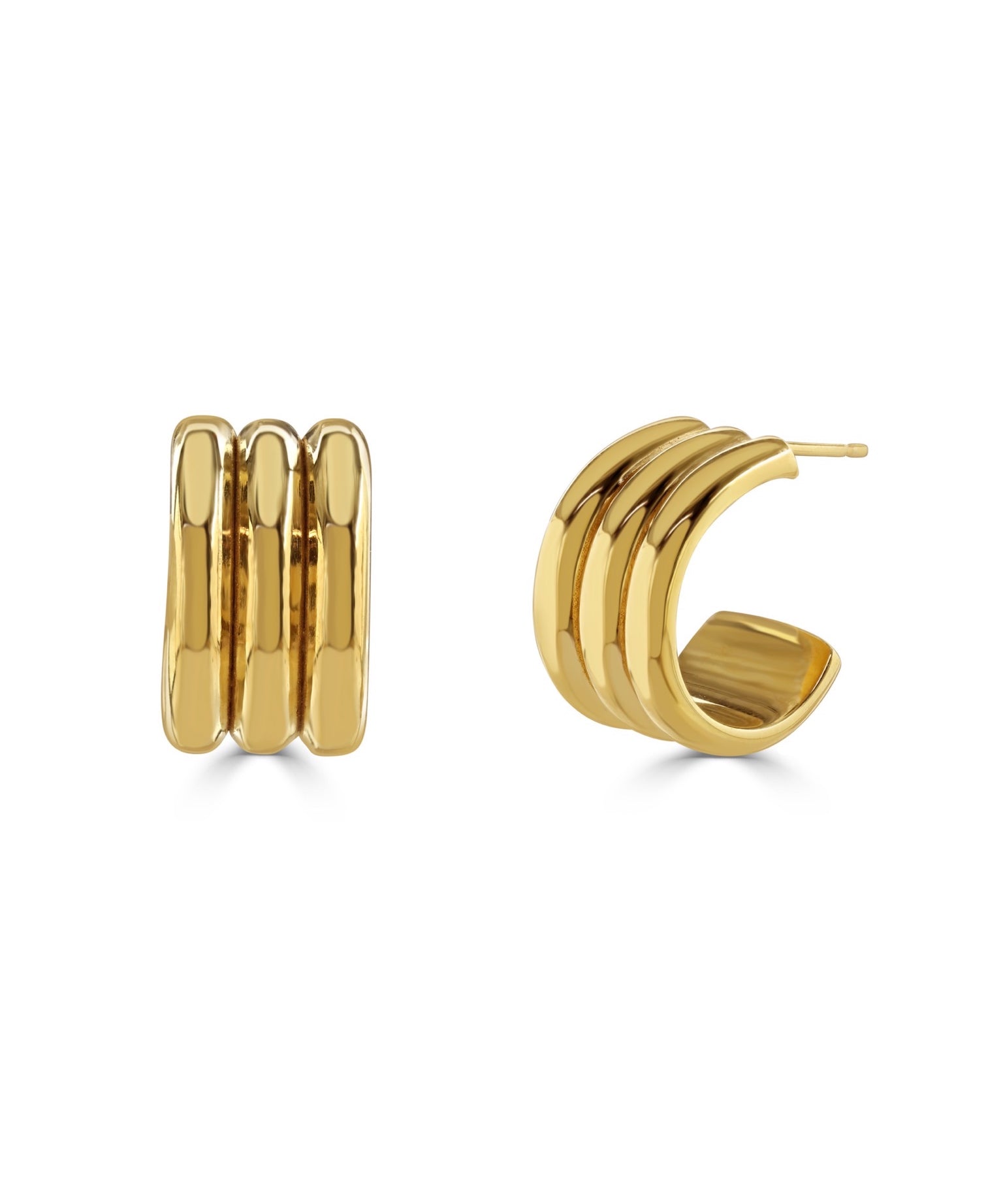 Ruddock-Rizzo-Hoop-Earrings-Three-Layer-Sculptural-Ribbed-Hoops-Butter-Curl-Sterling-Silver-18ct-Gold-Plated-Chunky-Bold-Jewellery