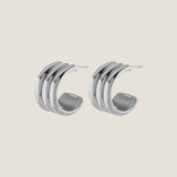 Ruddock-Rizzo-Hoop-Earrings-Three-Layer-Sculptural-Ribbed-Hoops-Butter-Curl-Sterling-Silver-18ct-Gold-Plated-Chunky-Bold-Jewellery