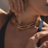 Ruddock-Rollo-Chunky-Oval-Loop-Chain-Statement-Necklace-18ct-Gold-Plated