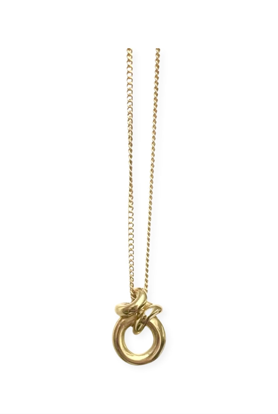Ruddock-Rollo-Pendant-Circle-Hoop-Necklace-Curb-Chain-Gold-Plated-18ct
