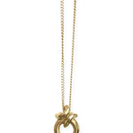 Ruddock-Rollo-Pendant-Circle-Hoop-Necklace-Curb-Chain-Gold-Plated-18ct
