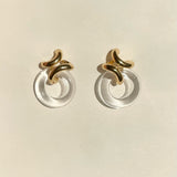 Ruddock-Rollo-Quartz-Gold-Plated-Drop-Stud-Dangle-Earrings