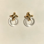 Ruddock-Rollo-Statement-Stud-Drop-Hoop-Earrings-Twist-18ct-Gold-Plated-Quartz
