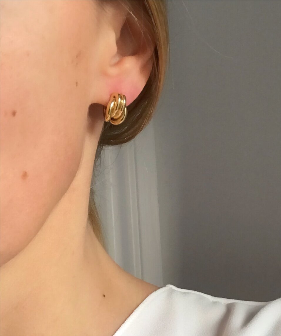 Ruddock-Small-Hoop-Twist-Studs-Marta-Huggie-Hoops-Earrings-Sterling-Silver-8ct-Gold-Carat-18-Plated