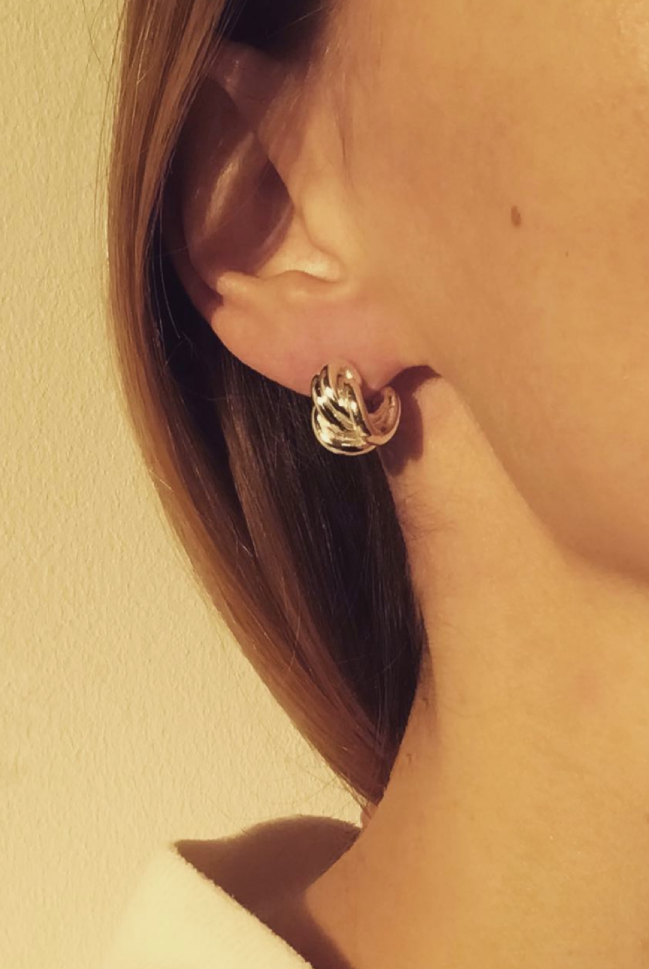 Ruddock-Small-Hoop-Twist-Studs-Marta-Huggie-Hoops-Earrings-Sterling-Silver-8ct-Gold-Carat-18-Plated