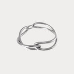 Ruddock-Soma-Bangle-Cuff-Interlocking-Interwoven-Tublar-Scultpural-twisted-clean-lines-forms-modern-statement-bracelet-Sleek-minimal-cool-jewellery-demifine-sterling-silver-solid