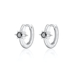 Scream-Pretty-Black-Star-Huggie-hoop-Earrings-cubic-zirconia-diamond-gemstone-gold-silver-plating-ear-stack-stacking-essential-demifine-demi-fine-jewellery-everyday-earrings