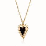 Scream-Pretty-Gold-Black-Gothic-Heart-Charm-Necklace-Spike-Long-Statement-Pendant-Gold-Silver-Black-Enamel-Romantic-Victorian-Jewellery-DemiFine-Contemporary