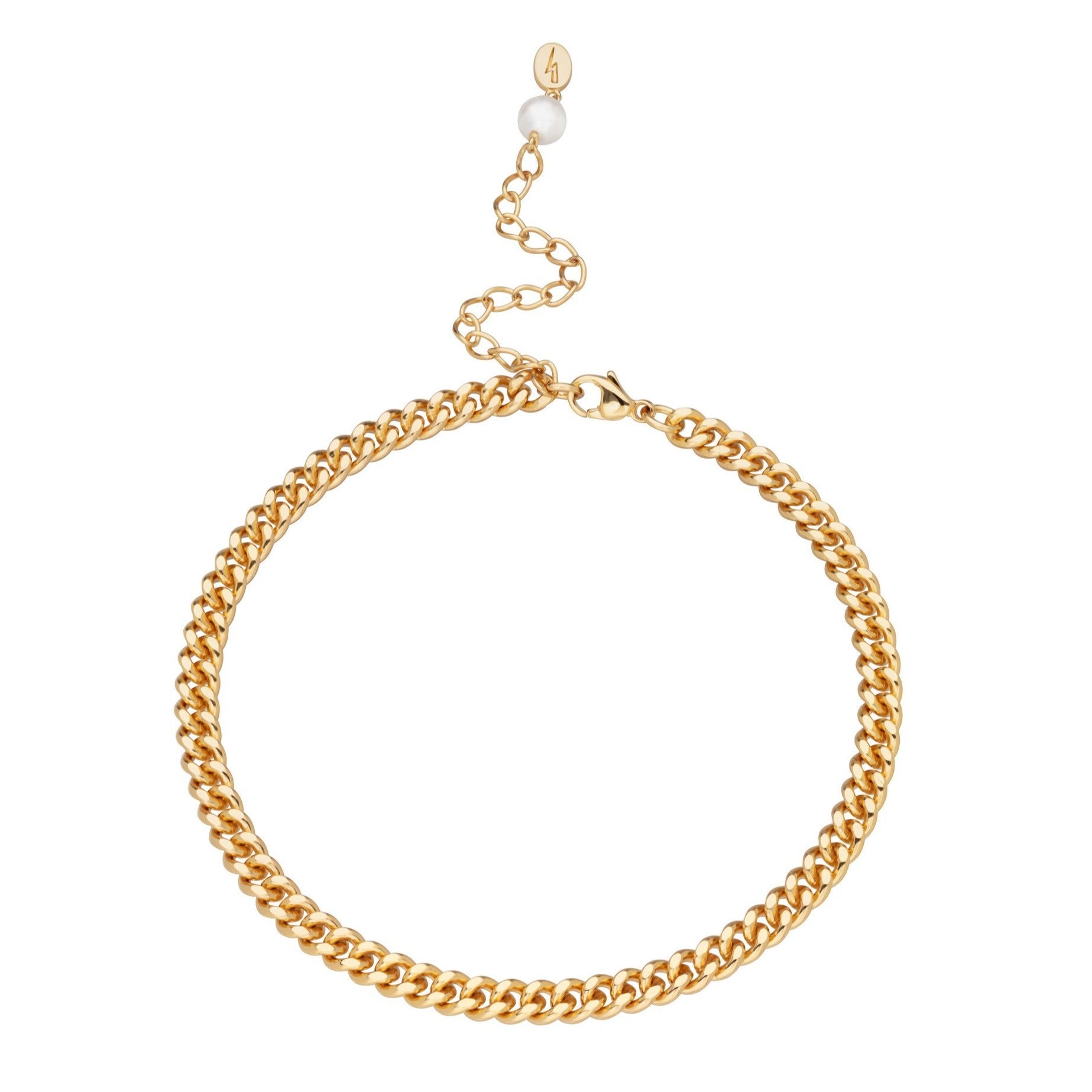 Scream-Pretty-Hannah-Martin-Gold-Curb-chunky-Chain-Anklet-cool-summer-jewellery-pearl-stone-anklets
