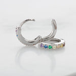 Scream-Pretty-Huggie-Hoop-Earrings-Cubic-Zirconia-Diamond-Multi-Coloured-Rainbow-Stones-Gemstone-Gold-Plated-Silver-Ear-Stacking-Stack