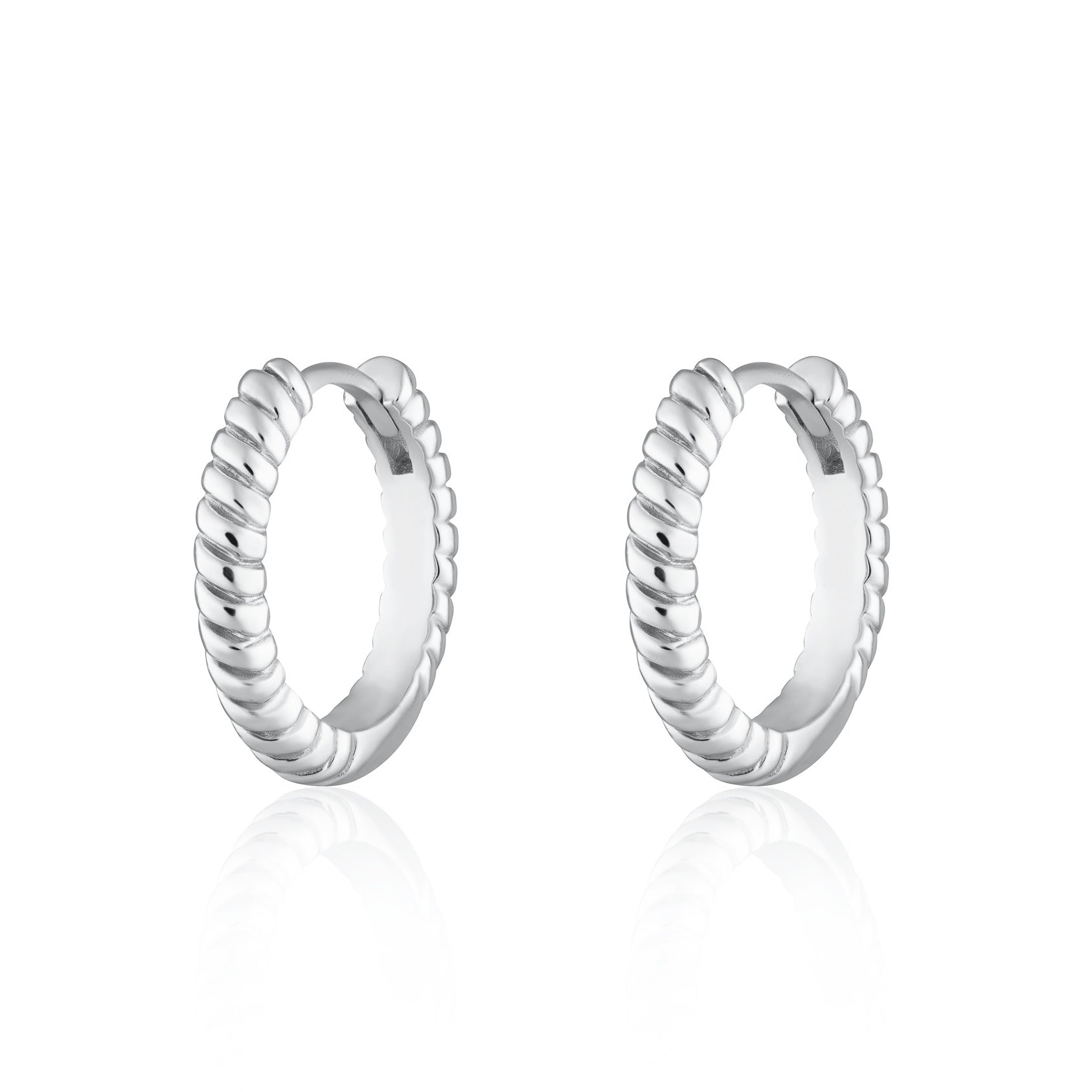 Scream-Pretty-Large-Twist-Huggie-Hoop-Earrings-ribbed-minimal-everyday-effortless-classic-hoop-silver-gold-plated