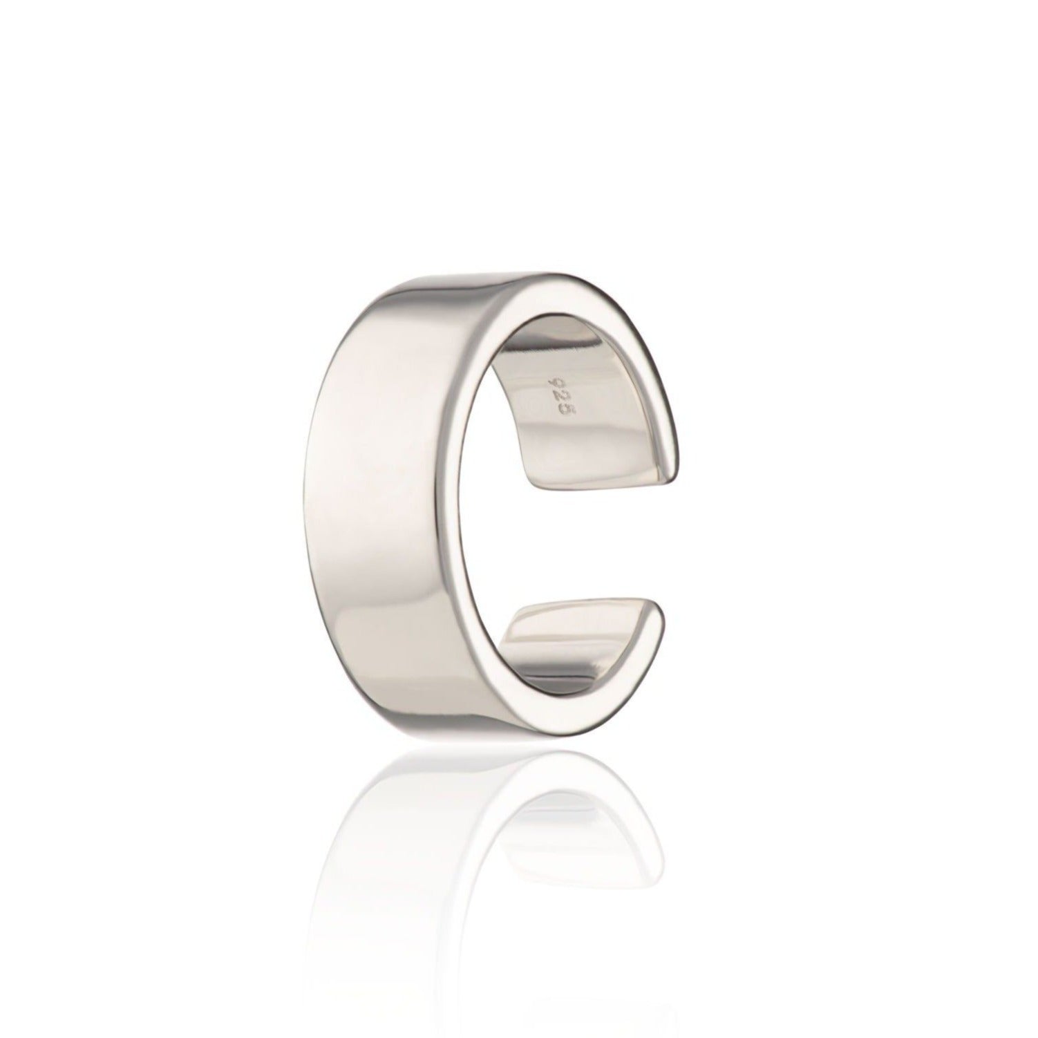 Scream-Pretty-Silver-Wide-chunky-statement-sleek-Ear-Cuff-minimal-earstacking-ear-stack-essential-everyday-cool-uk-jewellery-independent-brands-demifine