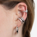 Scream-Pretty-Starburst-Star-Small-Single-Cubic-Zirconia-Clear-Diamond-Stone-Star-Ear-Cuff-Evening-Jewellery-Demifine-Statement-Sparkle-Cool-Minimal