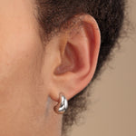Scream-Pretty-chunky-teardrop-stud-earrings-in-silver-statement-studs-bubble-balenciaga-cool-minimal-contemporary-oversized-demifine-demi-fine-jewellery-ear-stack-essential-stacking