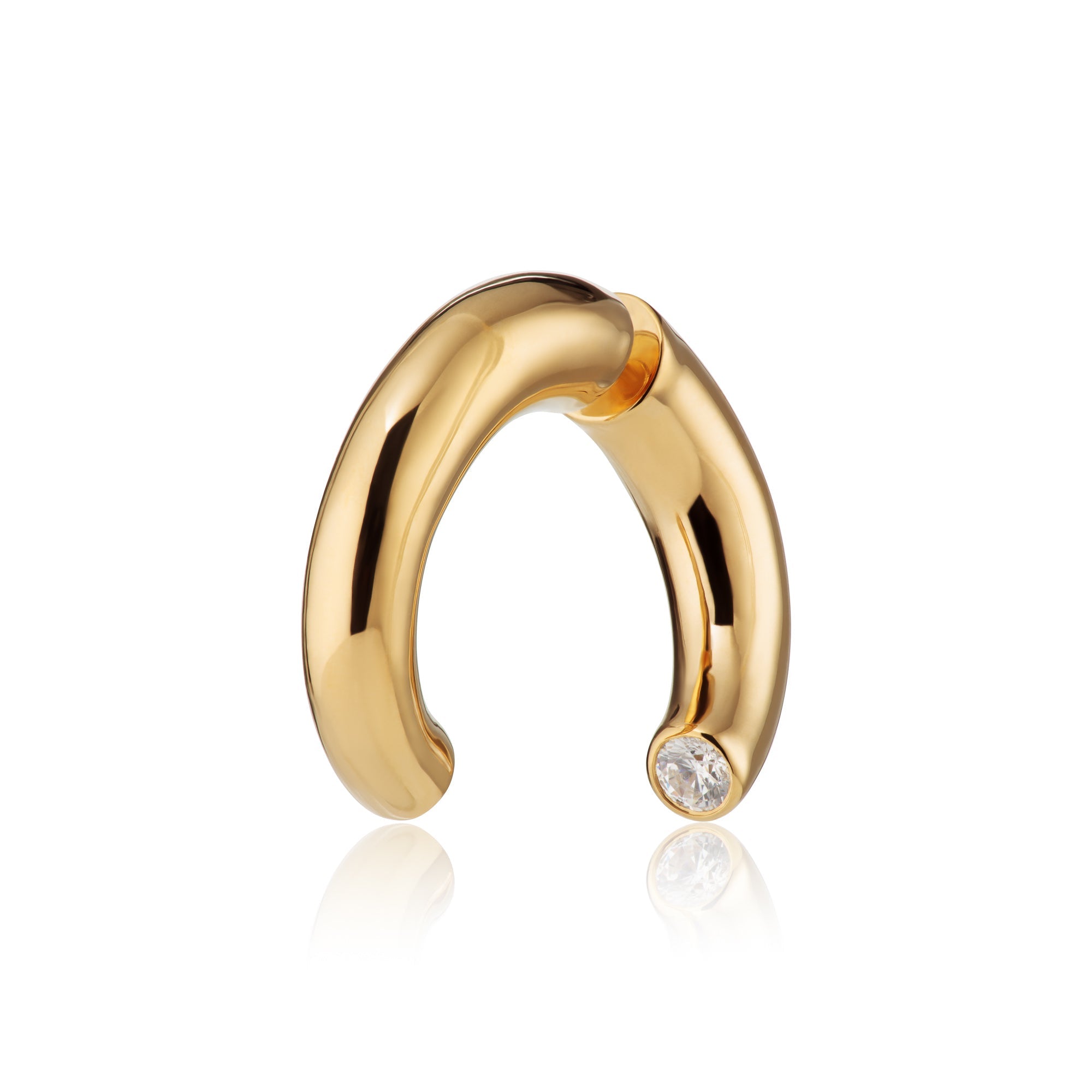 Scream-Pretty-gold-split-hoop-stud-earrings-with-clear-stones-siamond-cubic-zirconia-chunky-statement-ear-stack-stacking-sculptural-cool-minimal-jewellery-demifine