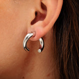 Scream-Pretty-gold-split-hoop-stud-earrings-with-clear-stones-siamond-cubic-zirconia-chunky-statement-ear-stack-stacking-sculptural-cool-minimal-jewellery-demifine