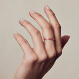 Spark Enamel Ring Pink
