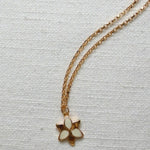 Squeeze-Jewellery-London-Tiny-Ghost-Chunky-Chain-Flower-Pendant-Lily-Necklace-GOld-Silver-Vanilla-Cream-Statement-Cool-Cute-Jewellery