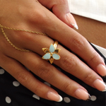 Squeeze-Jewellery-Stargazer-Flower-Ring-Gold-Silver-Sky-Blue-Vanilla-Cream-Oriental-Lily-Statement-Cocktail-Ring-Cute-Jewellery