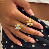 Squeeze-Jewellery-Stargazer-Flower-Ring-Gold-Silver-Sky-Blue-Vanilla-Cream-Oriental-Lily-Statement-Cocktail-Ring-Cute-Jewellery