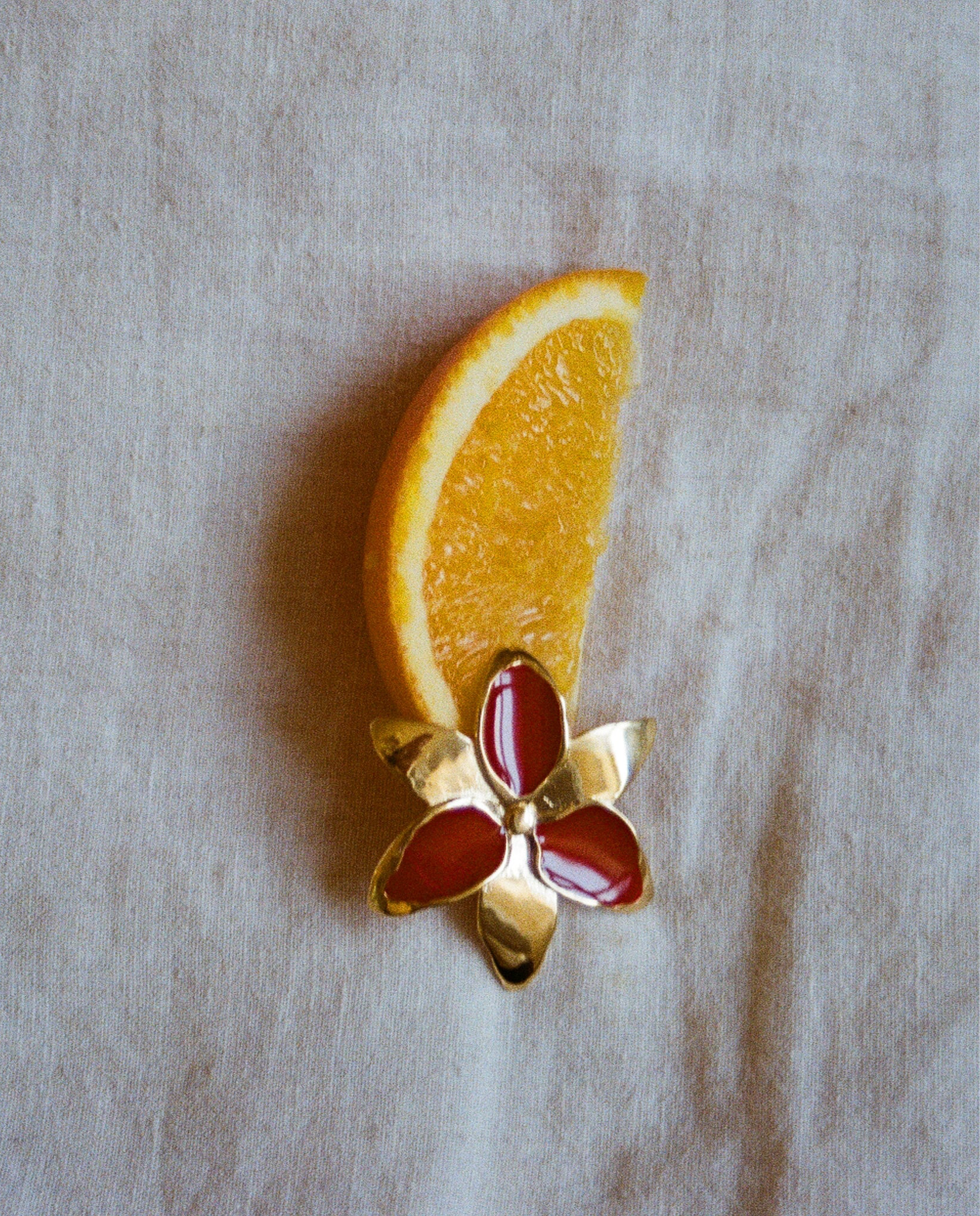 Squeeze-London-Cocktail-Twins-Oversized-Statement-Flower-Earrings-Red-Ruby-Gold-vermeil