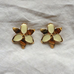 Squeeze-London-Oversized-Statement-Flower-Cocktail-Twins-Earrings-Cream-Enamel-Gold-Vermeil