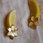 Squeeze-London-Oversized-Statement-Flower-Cocktail-Twins-Earrings-Cream-Enamel-Gold-Vermeil