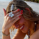 Squeeze-London-Rose-of-Sharon-Flower-Two-Part-Hibiscus-Petal-White-Enamel-Statement-Cocktail-Ring-Double-Ring-Sterling-Silver-Gold-Plated-Floral