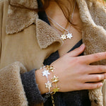 Squeeze-London-Rosella-Dream-Flower-Charm-Bracelet-Gold-Vermeil-Sterling-Silver