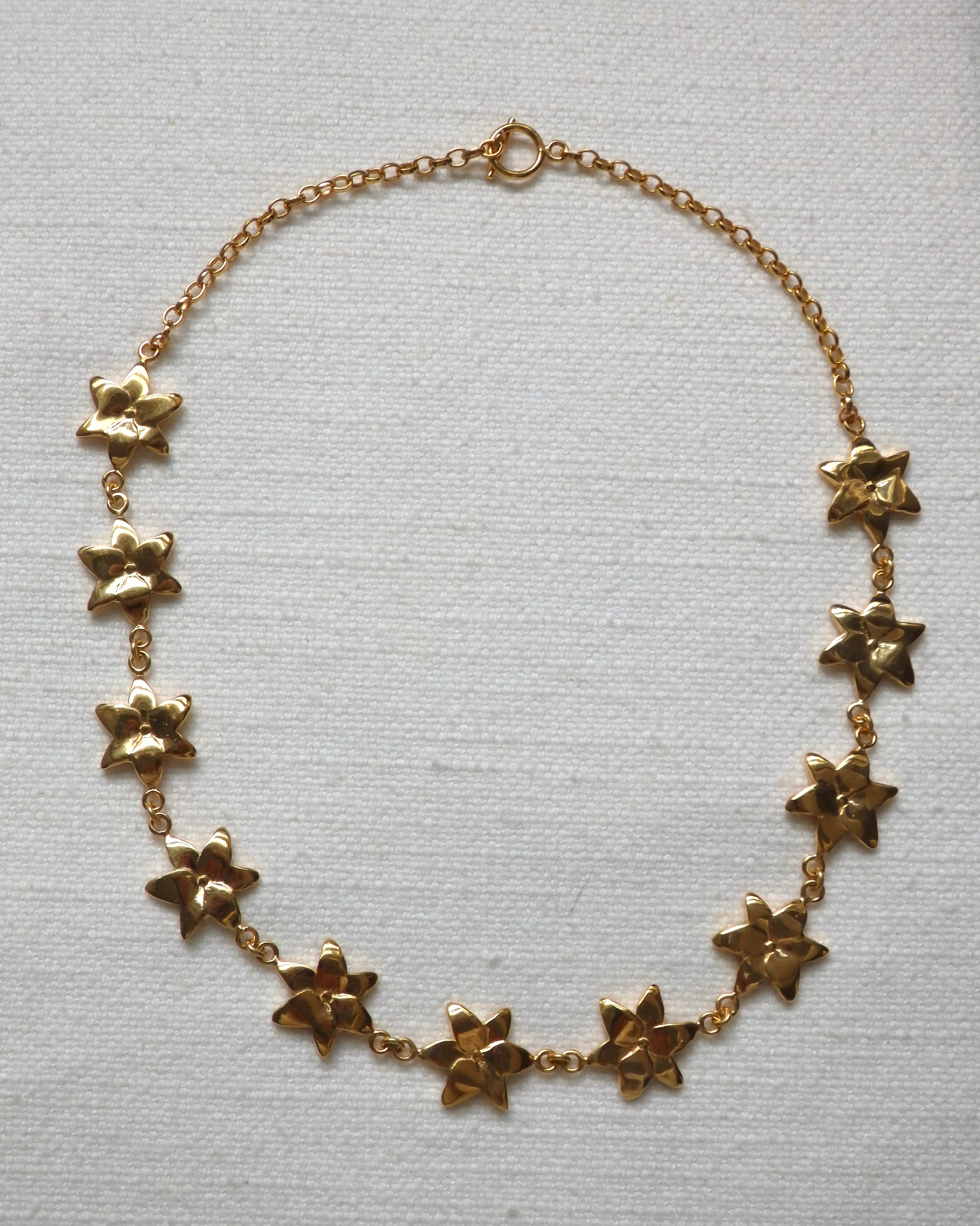 Squeeze-London-Rosella-Dream-Flower-Charm-Necklace-Chunky-Statement-Gold-Vermeil-Sterling-Silver