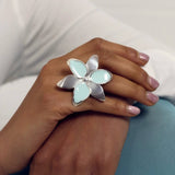 Squeeze-London-Sterling-Silver-Sky-Blue-Enamel-Oversized-Cocktail-Statement-Flower-Ring-Little-Kiss