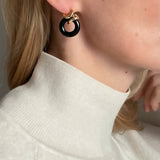 Sterling-Silver-Ruddock-Rollo-Earrings-Blue-Sodalite-Hoop-Hoops-Statement-Studs