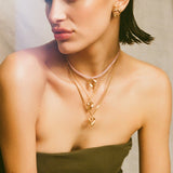 Tilly-Sudbsury-Molten-Melting-Heart-Pendant-Chain-Necklace-STerling-Silver-Gold-vermeil-solid-gold