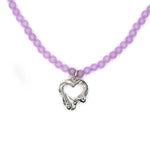 Tilly-Sudbsury-Sad-Girl-Beads-Beaded-Molten-melting-Heart-Pendant-Necklace--sterling-Silver-lilac