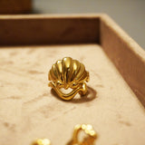 Tilly-Sudsbury-Clam-Shell-Ring-Chunky-Jewellery-Statement-Rings-Unique-Sterling-Silver-Gold-Vermeil-Coastal-Mediterrean-Cocktail-Holiday-Jewellery-Wavey-Stacker-Stacking-Ring-Gold-Solid