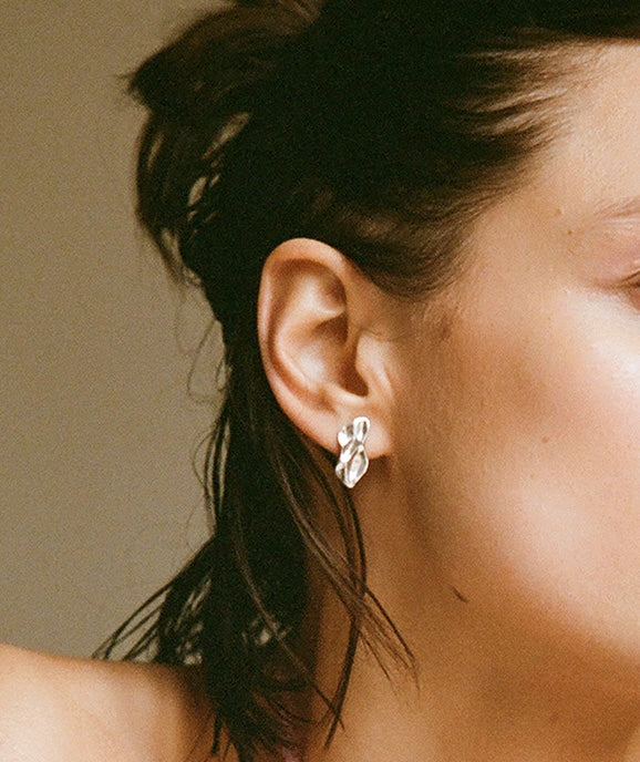 Tilly-Sudsbury-Ripple-Studs-Sterling-Silver-Textured-Fluid-Earrings