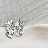 Tilly-Sudsbury-Ripple-Studs-Sterling-Silver-Textured-Fluid-Earrings