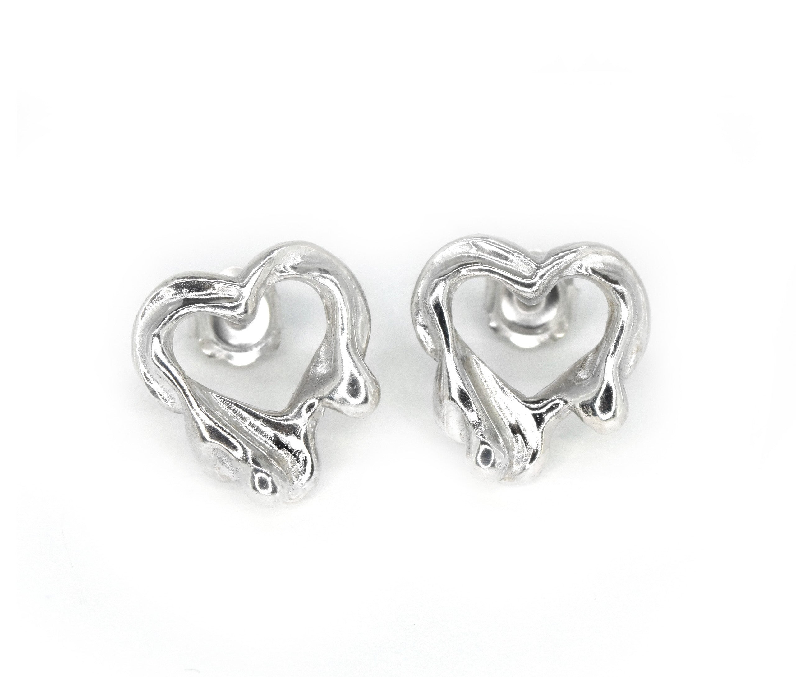 Tilly-Sudsbury-Sad-Girl-Studs-Molten-Heart-Earrings-Sterling-Silver