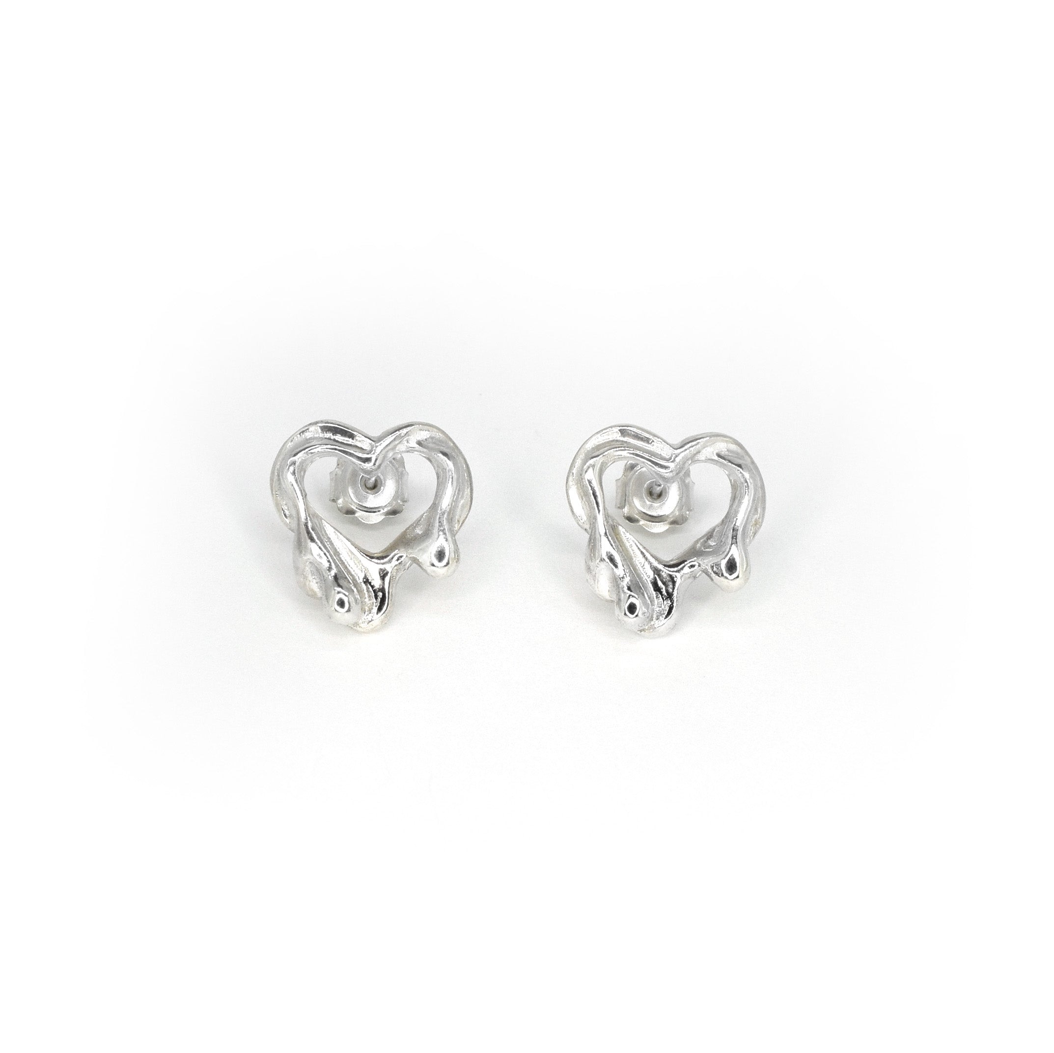Tilly-Sudsbury-Sad-Girl-Studs-Molten-Heart-Earrings-Sterling-Silver