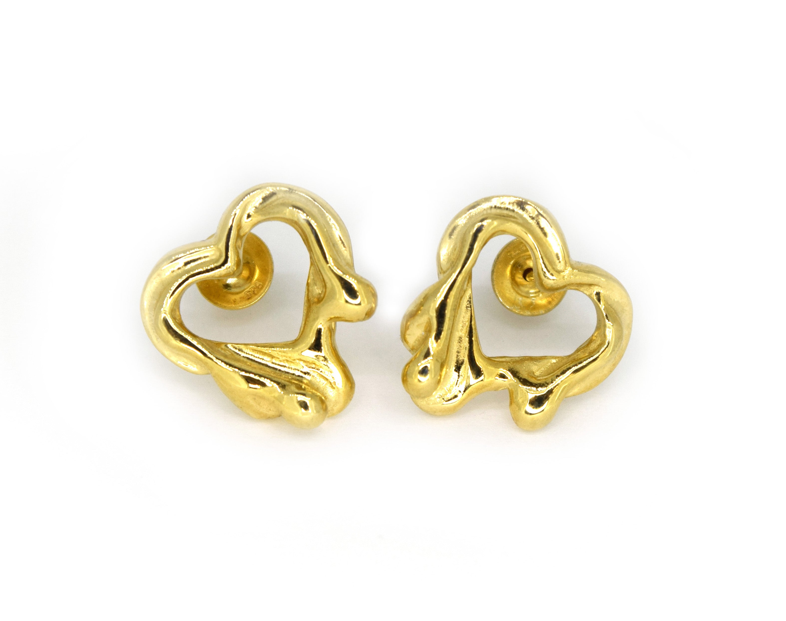 Tilly-Sudsbury-Sad-Girl_heart_molten_stud-statement-chunky-earrings-solid-gold