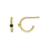 The Hoop Gold & Black Sapphire