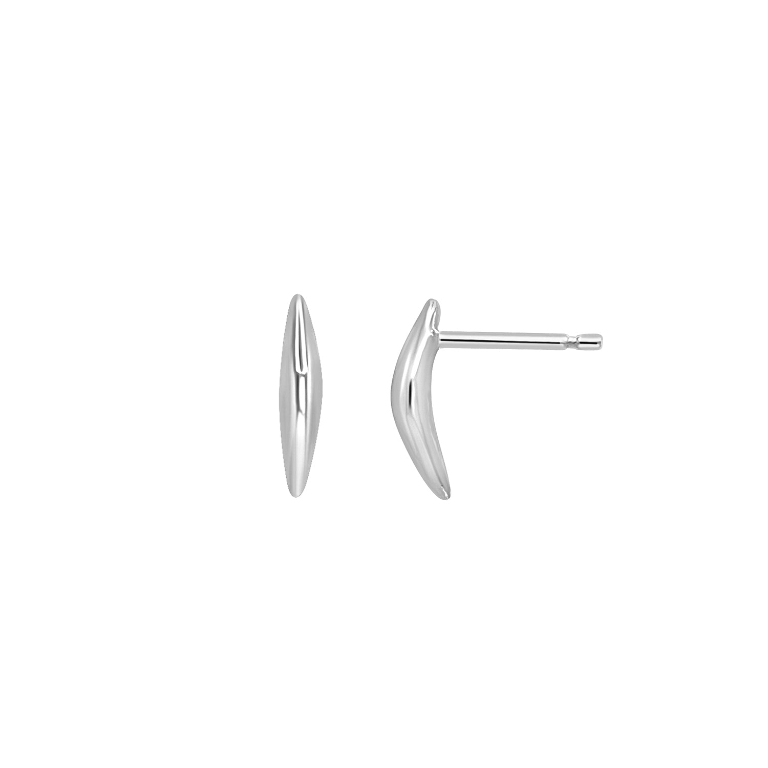 Tory-Long-Curve-Silver-Sterling-Studs-Stud-Earrings-Spike-Stacking